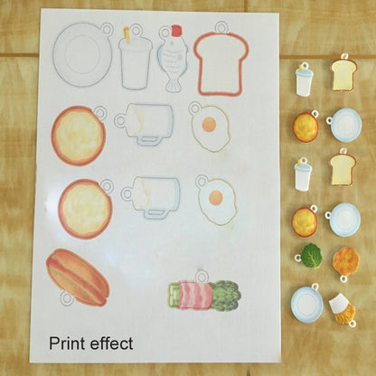 พิมพ์ฟิล์มหดความร้อน DIY กระดาษพิมพ์อีพ็อกซี่วัสดุตรายางกระดาษพิมพ์, DIY Heat Shrink Film (Transparent)