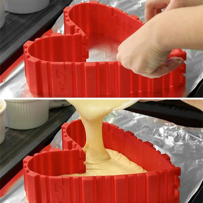 แม่พิมพ์เค้กซิลิโคนเครื่องมืออบ DIY แม่พิมพ์เค้กหลายรูปร่างอุปกรณ์ครัว 4 ชิ้น DIY แม่พิมพ์เค้ก, 4 PCS DIY Cake Mold