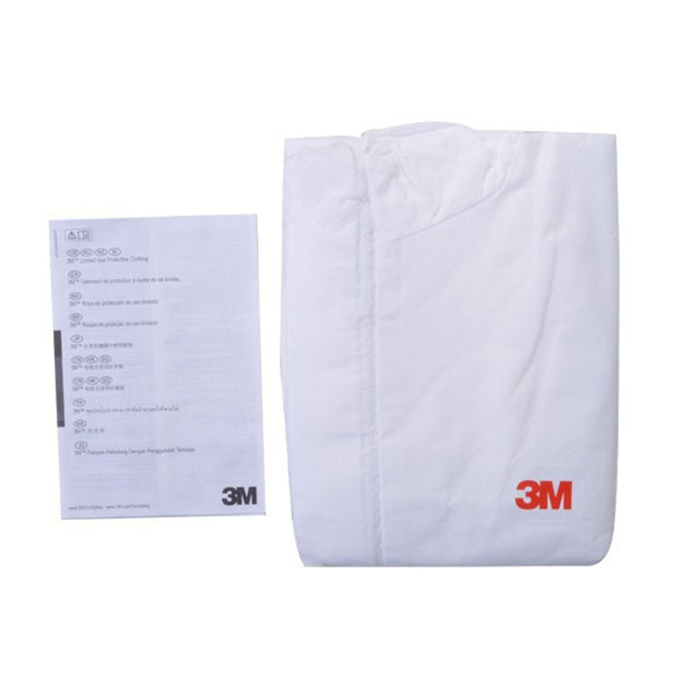 3M 4515 ชุดพ่นทรายกันฝุ่นป้องกันไฟฟ้าสถิตป้องกันสารเคมีสีขาวชิ้นเดียวพร้อมหมวกขนาด: M, 3M M