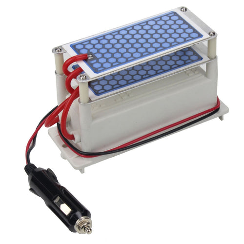 DC 12V 10G ฆ่าเชื้อฆ่าเชื้อกำจัดกลิ่นเครื่องกำเนิดโอโซนแบบรวมแผ่นเซรามิกอุณหภูมิสูง, DC 12V 10G