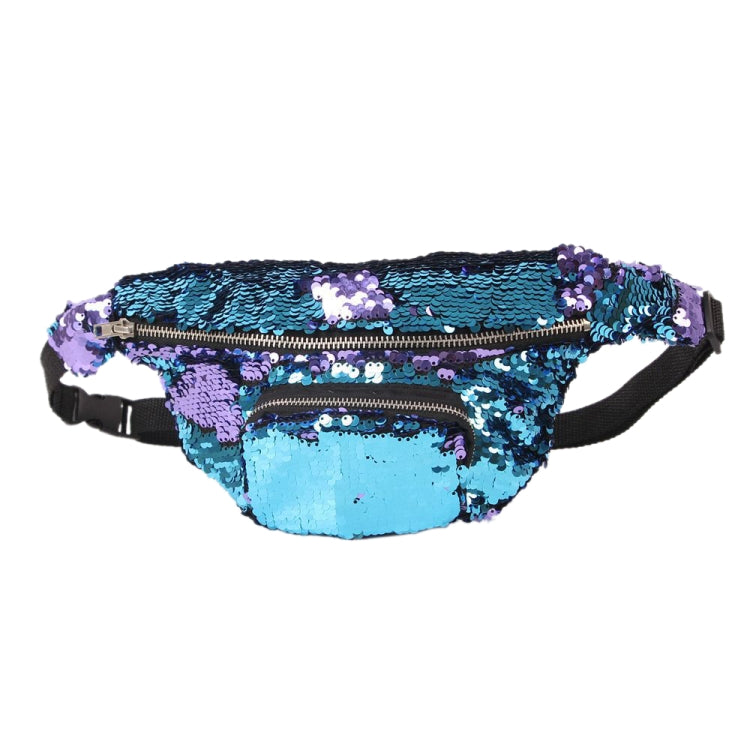 Sequins เอวกระเป๋าคู่สีกระเป๋าแต่งหน้า Mermaid กระเป๋า Chest Pack ผู้หญิงสาวเดินทางกระเป๋าโทรศัพท์มือถือ