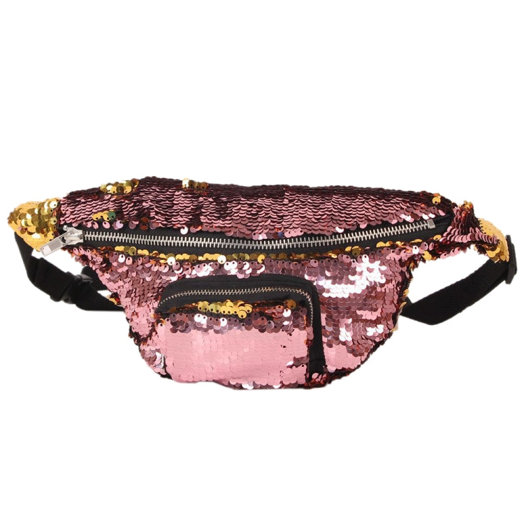 Sequins เอวกระเป๋าคู่สีกระเป๋าแต่งหน้า Mermaid กระเป๋า Chest Pack ผู้หญิงสาวเดินทางกระเป๋าโทรศัพท์มือถือ