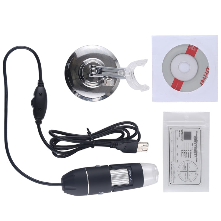 แว่นขยาย USB HD 0.3MP เซ็นเซอร์รับภาพ 2560x1920P กล้องจุลทรรศน์ดิจิตอล USB พร้อม 8 LED และขาตั้งแบบมืออาชีพ