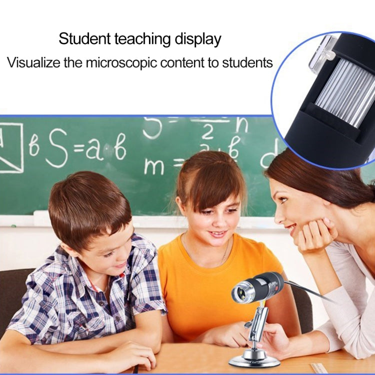 แว่นขยาย USB HD 0.3MP เซ็นเซอร์รับภาพ 2560x1920P กล้องจุลทรรศน์ดิจิตอล USB พร้อม 8 LED และขาตั้งแบบมืออาชีพ