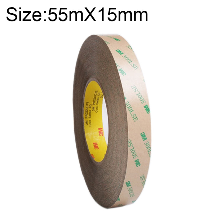 3M300LS 3M กาวซุปเปอร์ เทปไร้รอยสองหน้า โปร่งใสบางเฉียบและทนอุณหภูมิสูง ขนาด: 55ม. x 15มม., Size: 55m x 15mm