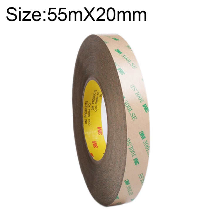 3M300LS 3M กาวซุปเปอร์ เทปไร้รอยสองหน้า โปร่งใสบางเฉียบและทนอุณหภูมิสูง ขนาด: 55ม. x 20มม., Size: 55m x 20mm