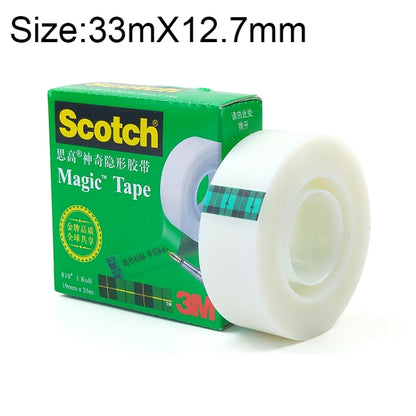 3M Scotch 810 Magic Invisible Tape เทปใสเขียนข้อความซ่อมแซม Traceless Copying Tape ขนาด: 33ม. x 12.7มม., Size: 33m x 12.7mm
