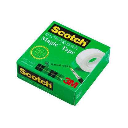 3M Scotch 810 Magic Invisible Tape เทปใสเขียนข้อความซ่อมแซม Traceless Copying Tape ขนาด: 33ม. x 12.7มม., Size: 33m x 12.7mm