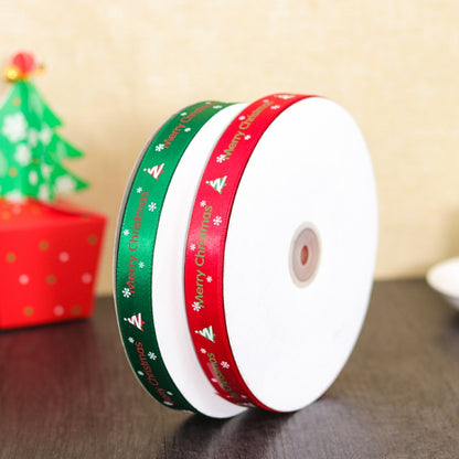 กล่องของขวัญคริสต์มาส ริบบิ้นบรรจุดอกไม้ สี ขนาด 91ม. x 2ซม, Coloured Ribbon
