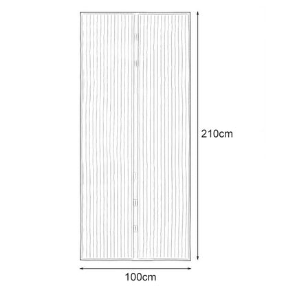 ม่านประตูแม่เหล็กกันยุง Magic Mesh ขนาด 210x100 ซม, Size:210x100cm(Black), Size:210x100cm(Coffee), Size:210x100cm(Beige), Size:210x100cm(White)