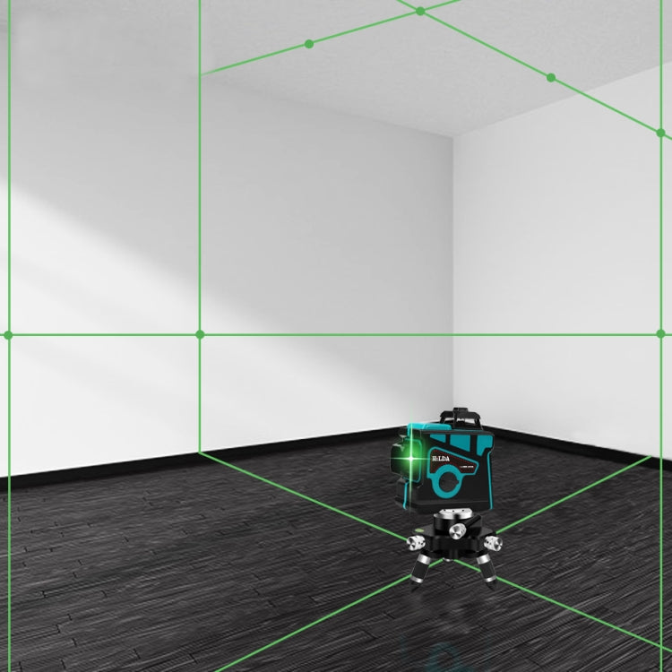 Hilda LS055 ระดับเลเซอร์ 12 เส้น 3D Self-leveling 360 Crossแนวนอนแนวตั้งระดับลำแสงสีเขียว