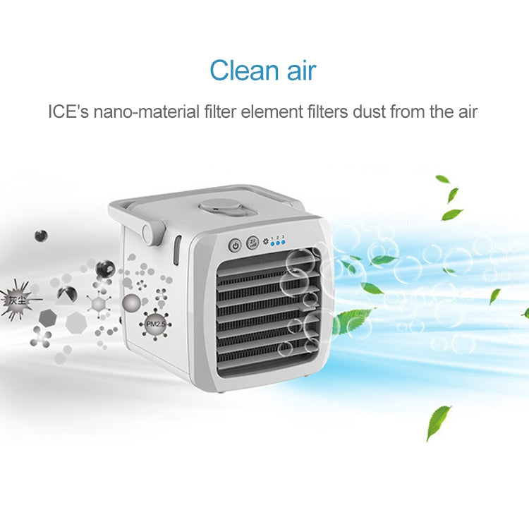 มินิแบบพกพา USB เครื่องทำความเย็นเครื่องปรับอากาศพัดลม Air Cooler