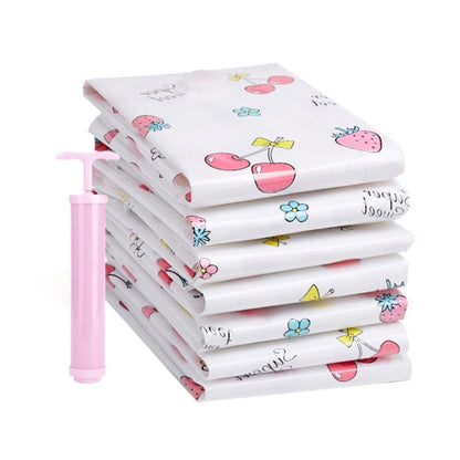 4PCS ประหยัดพื้นที่ถุงเก็บฝุ่นลายสีลูกกวาด, ผ้าห่ม Thinken แบบป้องกันการระเบิดเสื้อผ้าถุงเก็บซีลสูญญากาศพร้อมปั๊มมือฟรีขนาด: 50 * 70 ซม., Size: 50*70 cm