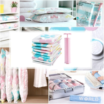 11 ชิ้นถุงเก็บสูญญากาศลายดอกทานตะวันประหยัดพื้นที่, Thinken Quilts เสื้อผ้าถุงเก็บซีลสูญญากาศพร้อมปั๊มมือ, รวมไปถึง: 3 ชิ้น 80 * 100 ซม., 2 ชิ้น 60 * 80 ซม., 3 ชิ้น 50 * 70 ซม., 2 ชิ้น 40 * 60ซม, 11 PCS Storage Bag