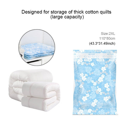 ถุงเก็บสูญญากาศลายกล้วยไม้ประหยัดพื้นที่, Thinken Quilts ถุงเก็บซีลสูญญากาศเสื้อผ้าขนาด: 80*110 ซม., Size: 80*110 cm