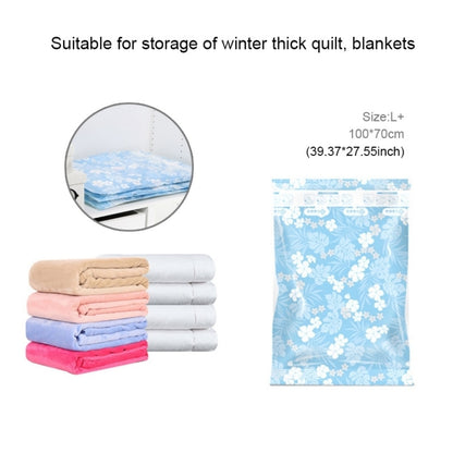 ถุงเก็บสูญญากาศลายกล้วยไม้ประหยัดพื้นที่, Thinken Quilts ถุงเก็บซีลสูญญากาศเสื้อผ้าพร้อมขนาด: 70 * 100 ซม., Size: 70*100 cm