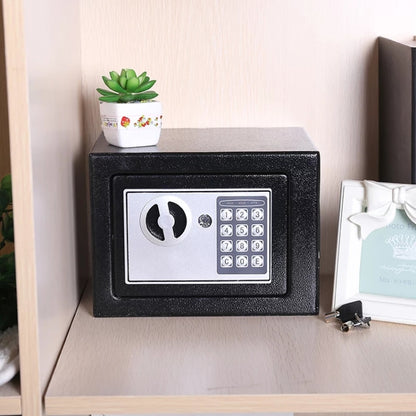 17E Home Mini Electronic Security ล็อค กล่องตู้ติดผนังตู้เซฟพร้อมฟังก์ชั่นหยอดเหรียญ