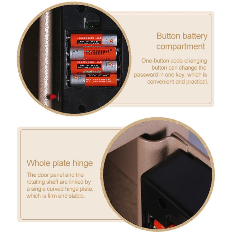 17E Home Mini Electronic Security ล็อค กล่องตู้ติดผนังตู้เซฟพร้อมฟังก์ชั่นหยอดเหรียญ