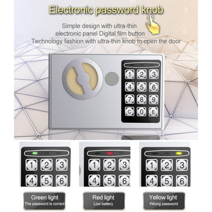 17E Home Mini Electronic Security ล็อค กล่องตู้ติดผนังตู้เซฟพร้อมฟังก์ชั่นหยอดเหรียญ