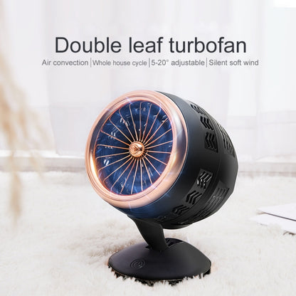 แบบพกพาปรับ Mini USB ชาร์จ Air Convection CYCLE เดสก์ท็อปพัดลมไฟฟ้า Air Cooler,รองรับ 2 ควบคุมความเร็ว