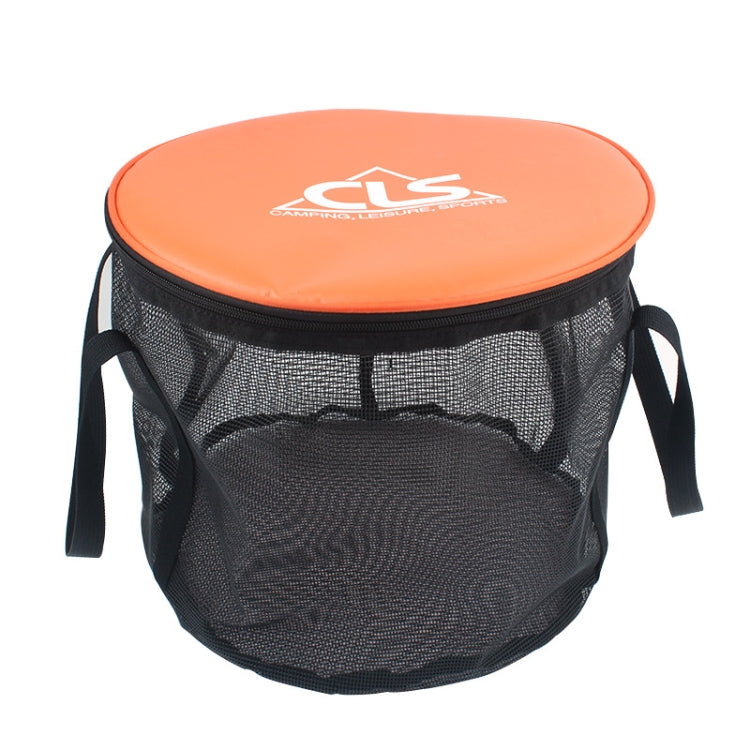 30L 4 in 1 PVC Outdoor Folding Double Drain Basket แคมป์ปิ้ง ประมง Gear Bag