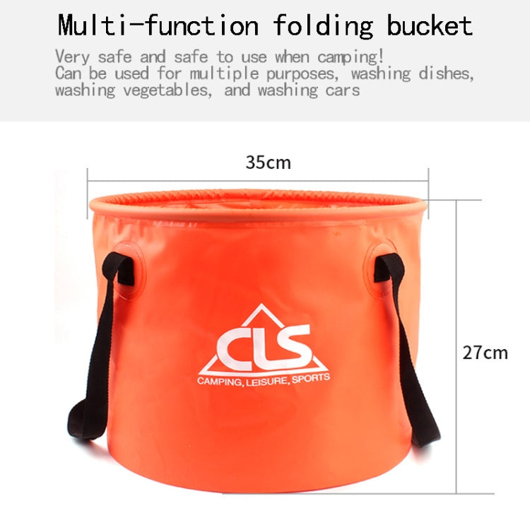 30L 4 in 1 PVC Outdoor Folding Double Drain Basket แคมป์ปิ้ง ประมง Gear Bag