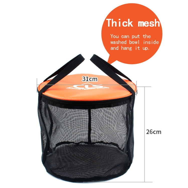 30L 4 in 1 PVC Outdoor Folding Double Drain Basket แคมป์ปิ้ง ประมง Gear Bag