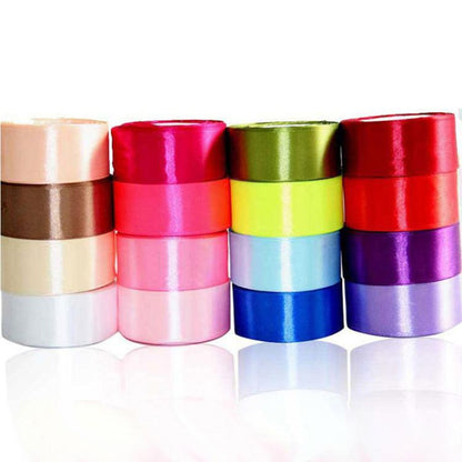 สีที่บริสุทธิ์ DIY คู่มือกุทัณฑ์ของขวัญช่อดอกไม้ริบบิ้นดอกไม้ริบบิ้นบรรจุภัณฑ์ขนาด: 4.0 ซม. * 20 ม. การจัดส่งสีแบบสุ่ม, Size: 4.0cmx20m