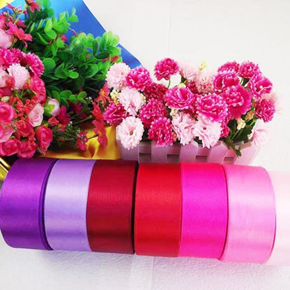สีที่บริสุทธิ์ DIY คู่มือกุทัณฑ์ของขวัญช่อดอกไม้ริบบิ้นดอกไม้ริบบิ้นบรรจุภัณฑ์ขนาด: 4.0 ซม. * 20 ม. การจัดส่งสีแบบสุ่ม, Size: 4.0cmx20m