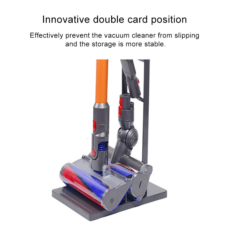 เครื่องดูดฝุ่นในบ้าน ไม้แขวนเสื้อ ชั้นเก็บของเจาะฟรีสำหรับ Dyson V6 V7 V8 V10