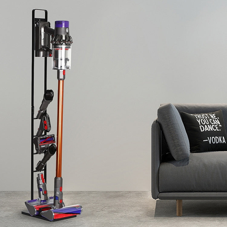 เครื่องดูดฝุ่นในบ้าน ไม้แขวนเสื้อ ชั้นเก็บของเจาะฟรีสำหรับ Dyson V6 V7 V8 V10