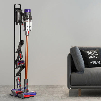 เครื่องดูดฝุ่นในบ้าน ไม้แขวนเสื้อ ชั้นเก็บของเจาะฟรีสำหรับ Dyson V6 V7 V8 V10