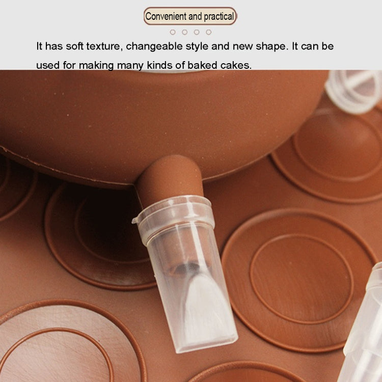 ห้องครัวย่างแผ่นซิลิโคนขนาดใหญ่ + หม้อกรอบ + กล่องสีอบชุดแม่พิมพ์มาการอง, Macaron Mold Suit