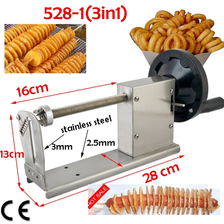 528-1 เครื่องตัดมันฝรั่งแบบบิดด้วยมือ,เครื่องตัดมันฝรั่งทอด,เครื่องตัดทอดฝรั่งเศสคุณภาพสูง, Manual stretching