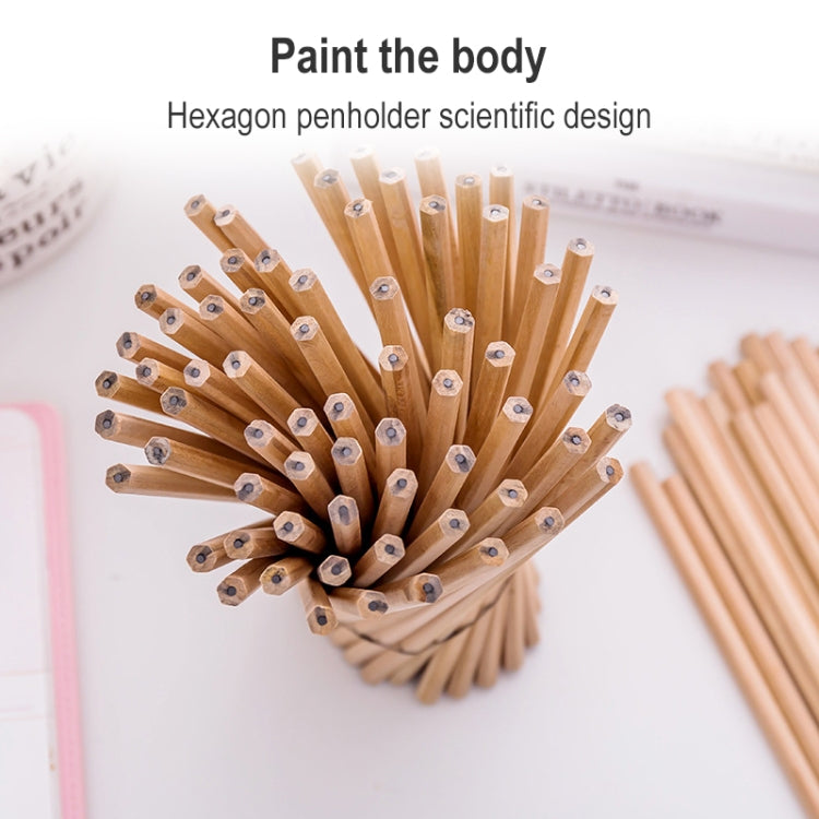 50 ชิ้นไม้ดิบป้องกันสิ่งแวดล้อม HB ดินสอภาพวาดดินสอสำหรับเด็กอุปกรณ์สำนักงานโรงเรียน, HB Pencils