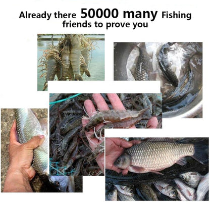 6 หลุมอัตโนมัติพับตกปลาสุทธิไนลอนกุ้งปู Minnow กับดักปลา Cast Net Fishing Tackle, 6 Holes