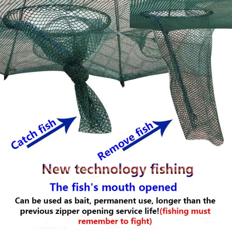 12 หลุมอัตโนมัติพับตกปลาสุทธิไนลอนกุ้งปู Minnow กับดักปลา Cast NET Fishing Tackle, 12 Holes
