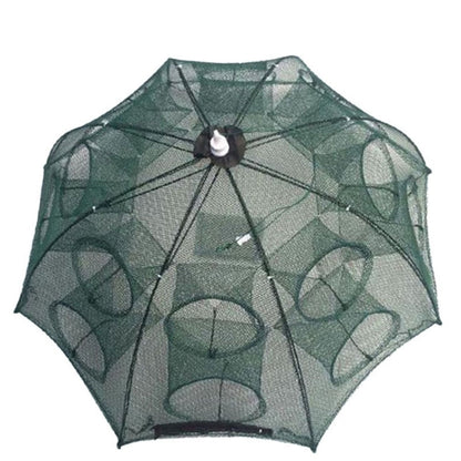 16 หลุมอัตโนมัติพับตกปลาสุทธิไนลอนกุ้งปู Minnow กับดักปลา Cast NET Fishing Tackle, 16 Holes