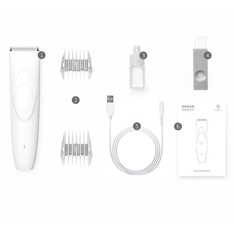 Original Xiaomi Youpin Pawbby สุนัขมีดโกนมืออาชีพ Pet Grooming Clippers ไฟฟ้าแบบชาร์จไฟได้ความปลอดภัยเครื่องตัดผม, Pawbby Dog Professional Razor