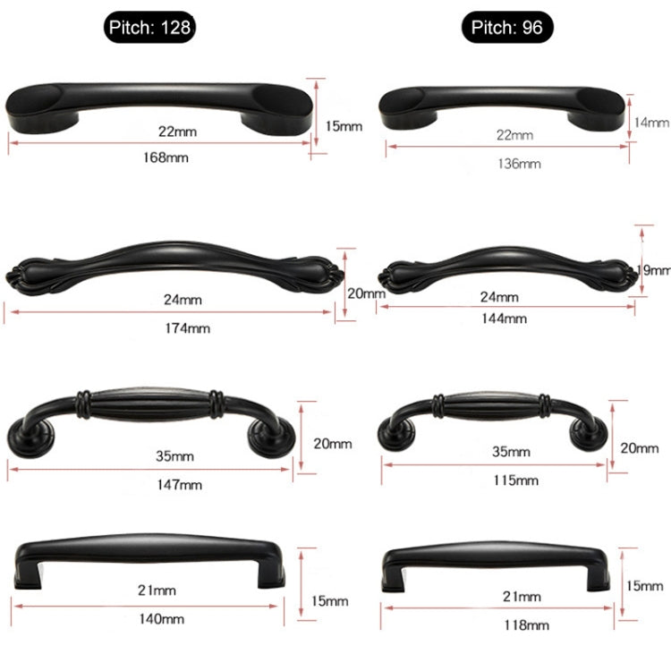 6225A-64 มือจับประตูตู้แบบเรียบง่ายตู้เสื้อผ้าลิ้นชักที่จับโลหะผสมสังกะสี, 6225A-64