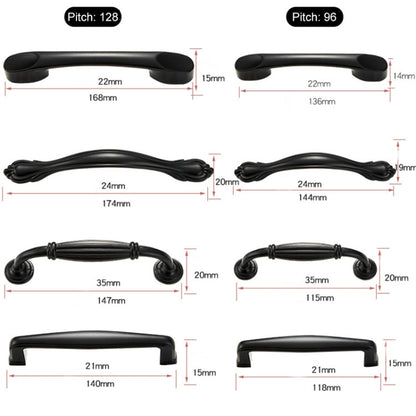 6225A-64 มือจับประตูตู้แบบเรียบง่ายตู้เสื้อผ้าลิ้นชักที่จับโลหะผสมสังกะสี, 6225A-64