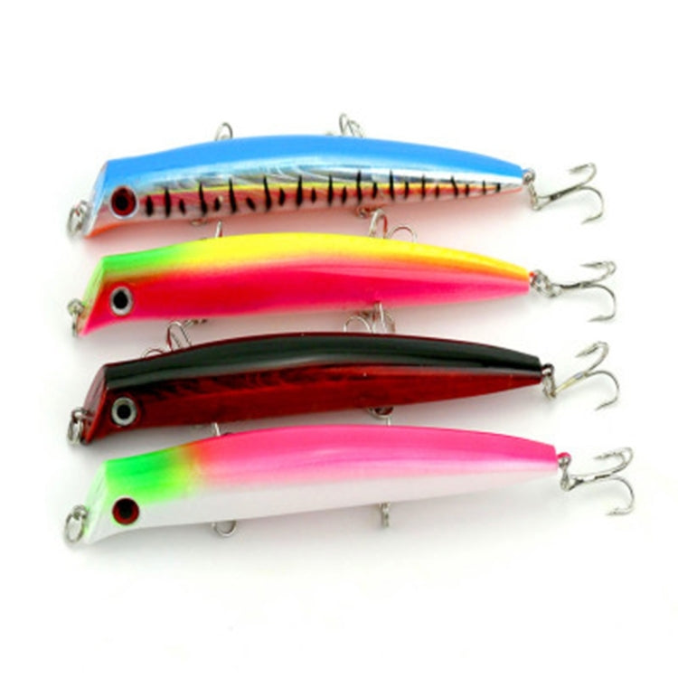 HENGJIA เหยื่อตกปลาประดิษฐ์ Popper Bionic Fishing Bait พร้อมตะขอ, ความยาว: 12.6 ซม., การจัดส่งสีแบบสุ่ม, Length: 12.6 cm