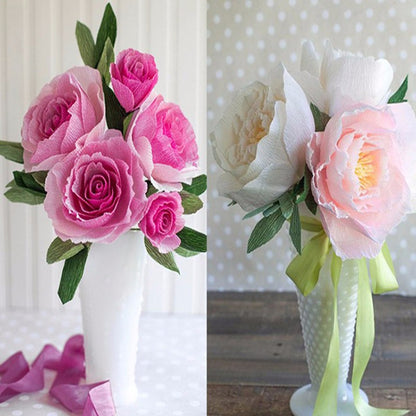 กระดาษบรรจุภัณฑ์ดอกไม้ 10 ชิ้นกระดาษทำด้วยมือ DIY การจัดส่งสีแบบสุ่ม, DIY Handmade Paper