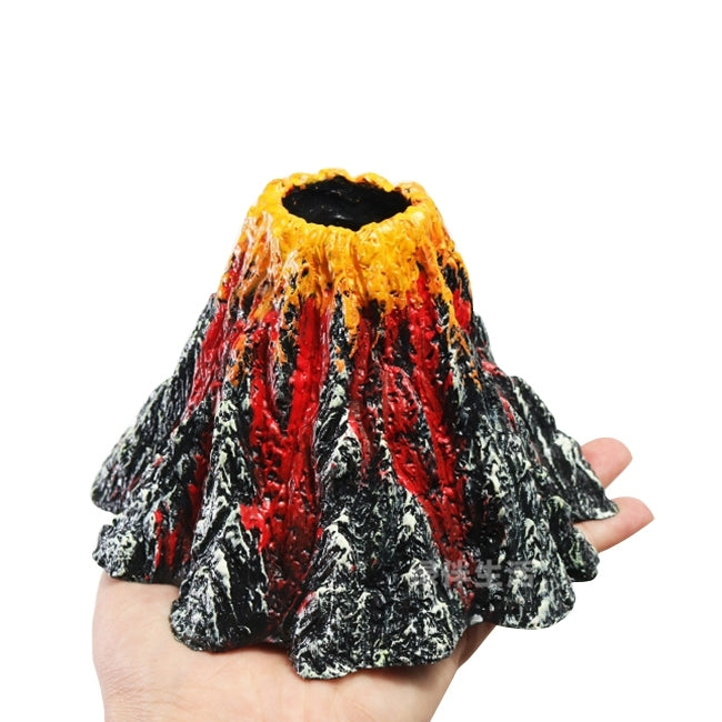 ต้นไม้ประดิษฐ์หญ้าตู้ปลาตกแต่ง Volcano Rock ภูมิทัศน์, Creative Rockery เครื่องประดับเรซิ่น Aquarium ปั๊มลม, ขนาด: S, 8.5*5.5*2.0 ซม., Size: S, 8.5*5.5*2.0 cm