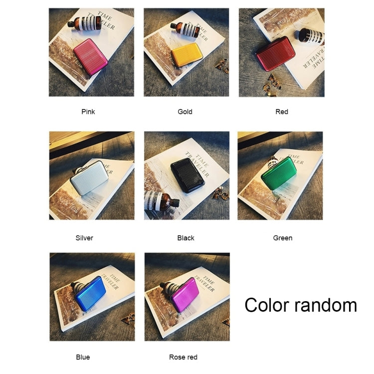 อลูมิเนียมอัลลอยด์และคุณภาพสูง ABS เรซิ่นนามบัตรกรณี Anti-Magnetic Bank Card Case,การจัดส่งสีสุ่ม, Anti-magnetic Bank Card Case