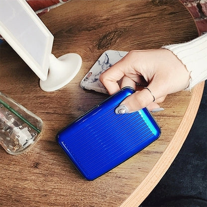 อลูมิเนียมอัลลอยด์และคุณภาพสูง ABS เรซิ่นนามบัตรกรณี Anti-Magnetic Bank Card Case,การจัดส่งสีสุ่ม, Anti-magnetic Bank Card Case