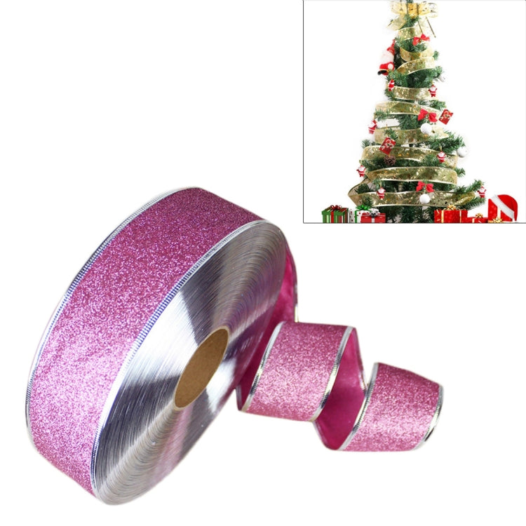 2m Christmas Party ตกแต่ง Glitter Powder ริบบิ้นตกแต่งต้นคริสต์มาส
