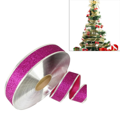 2m Christmas Party ตกแต่ง Glitter Powder ริบบิ้นตกแต่งต้นคริสต์มาส