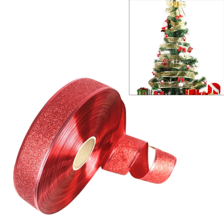 2m Christmas Party ตกแต่ง Glitter Powder ริบบิ้นตกแต่งต้นคริสต์มาส