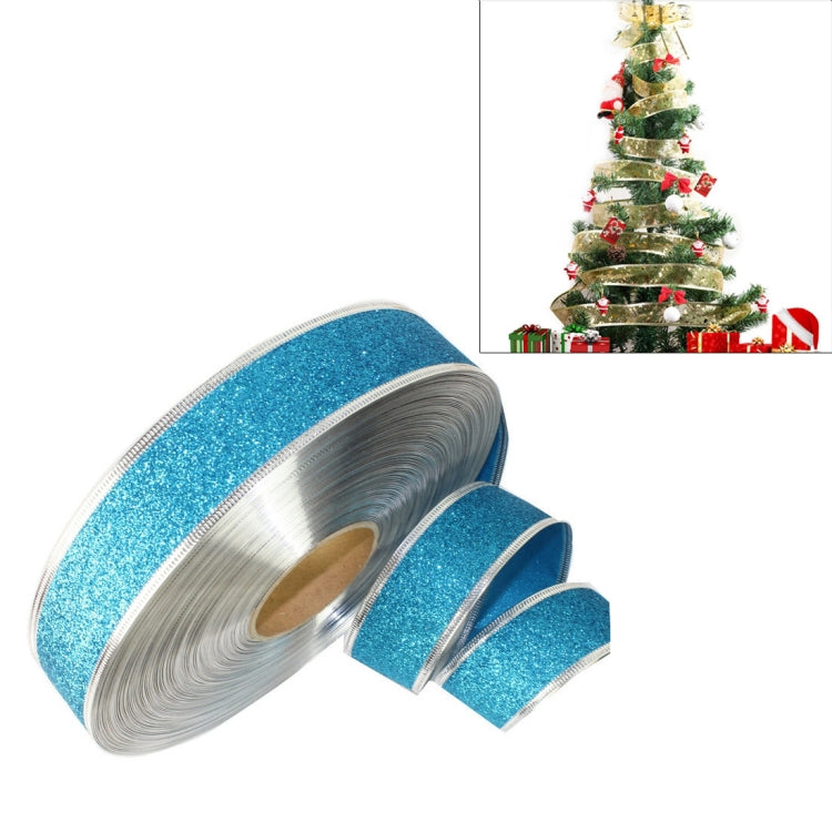 2m Christmas Party ตกแต่ง Glitter Powder ริบบิ้นตกแต่งต้นคริสต์มาส